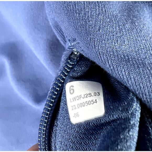 Lululemon Ready to Rulu Pullover Long Sleeve Funnel Neck 6 Stretch Soft Blue - Picture 3 of 7